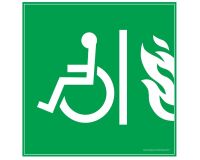 Signalétique EAS W004 - Espace d'Attente Sécurisé - ISO 7001