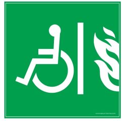 Signalétique EAS W004 - Espace d'Attente Sécurisé - ISO 7001