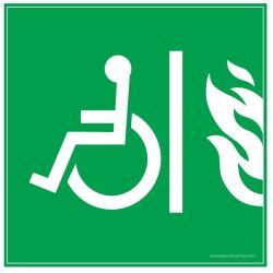 Signalétique EAS W004 - Espace d'Attente Sécurisé - ISO 7001