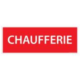 Panneau Chaufferie – Signalétique sécurité incendie 210 x 75 mm