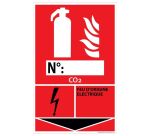 Panneau Feu d’origine électrique – Sécurité incendie – 160x250 mm