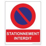 Panneau Sécurité Stationnement interdit
