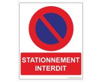 Panneau Sécurité Stationnement interdit