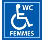 Panneau WC FEMMES PMR