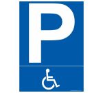 Panneau Parking PMR pictogramme handicapé - Divers formats