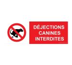 Panneau d'interdiciton - Déjections Canines Interdites - ISO 7010