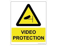 Panneau  Vidéo Protection - 300 x 250 mm