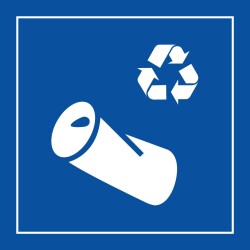 Pictogramme - Info recyclage canette - ISO 7001 PI PF 063
