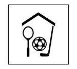 Pictogramme d'information - Gymnase/salle de sport - ISO 7001