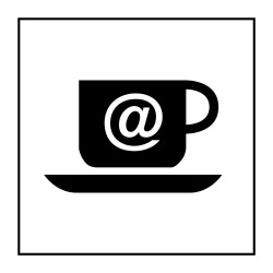 Pictogramme d'information - Cybercafé - ISO 7001 - Gravoply