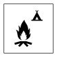 Pictogramme d'information - Feu de camp - ISO 7001 - Gravoply