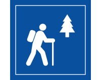 Signalétique information - Sentier de randonnée pédestre - ISO 7001