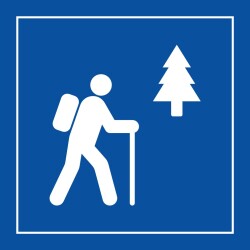 Signalétique information - Sentier de randonnée pédestre - ISO 7001