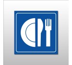 Signalétique restaurant - Pictogramme Restaurant - Gravoply