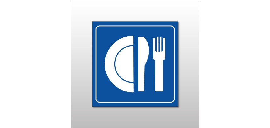 Signalétique restaurant - Pictogramme Restaurant - Gravoply