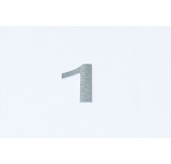 Chiffre relief en aluminium brossé chiffre - 0 - à - 9