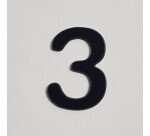 Chiffres en relief adhésif pour plaque de porte de 0 à 9