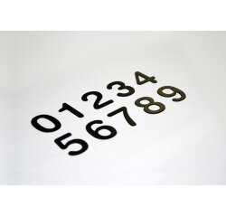 Chiffres en relief adhésif pour plaque de porte de 0 à 9