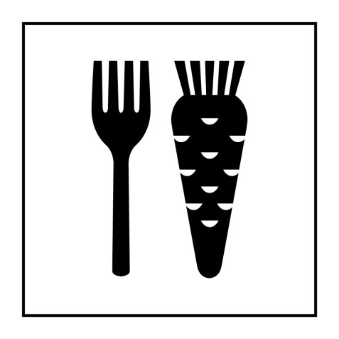 Panneau - Nourriture végétarienne - PI PF 050 - ISO 7001