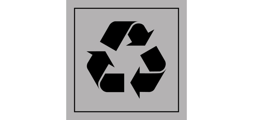 Panneau Tri Sélectif - Pictogramme recyclage Poubelle - Gravoply