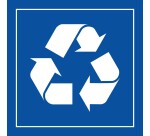 Panneau Tri Sélectif - Pictogramme recyclage Poubelle - Gravoply