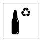 Panneau Tri Sélectif - Recyclage verre - ISO 7001 - Gravoply