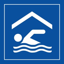 Panneau d'information - Piscine intérieure ou couverte - ISO 7001