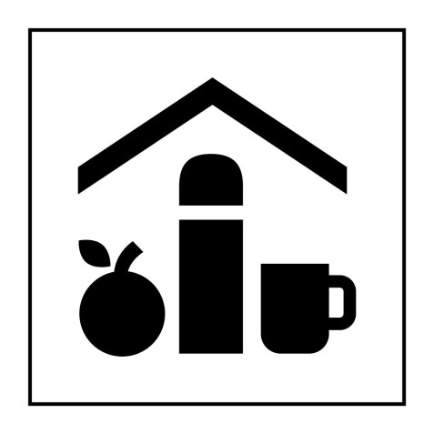 Panneau d'information - Pictogramme Salle de pique-nique - ISO 7001