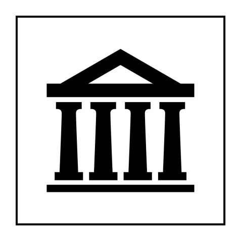 Panneau d'information - Pictograme Musée - ISO 7001 - Gravoply