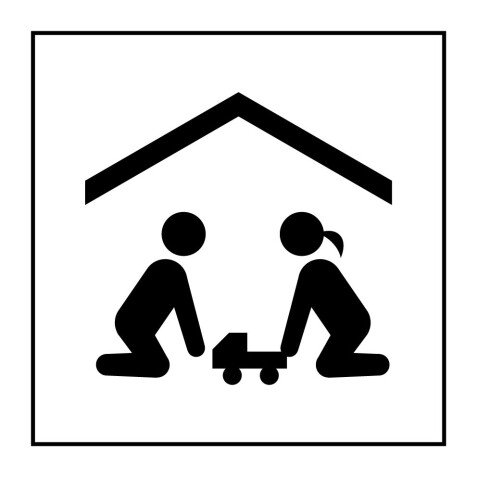 Panneau d'information - Salle de jeux pour enfants - ISO 7001