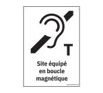 Panneau de signalétique - Pictogramme Boucle magnétique équipée