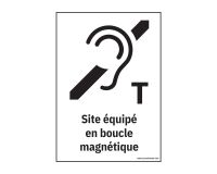 Panneau de signalétique - Pictogramme Boucle magnétique équipée