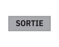 Plaque de porte SORTIE - 210 x 75 mm