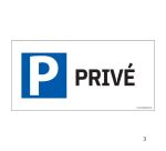 Panneau Parking Privé - 400x200 mm - Aluminium