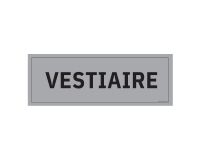 Plaque de porte VESTIAIRE