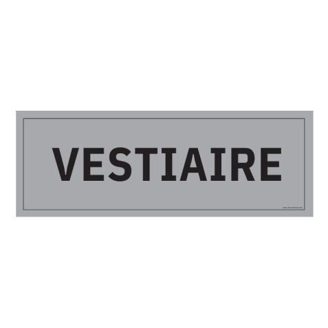 Plaque de porte VESTIAIRE
