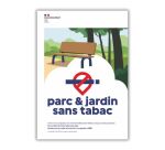 Panneau Signalétique - Espace sans tabac - Parc & Jardin