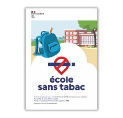 Panneau Signalétique - Espace sans tabac - École