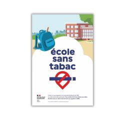 Panneau Signalétique - Espace sans tabac - École