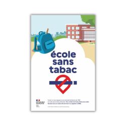 Panneau Signalétique - Espace sans tabac - École
