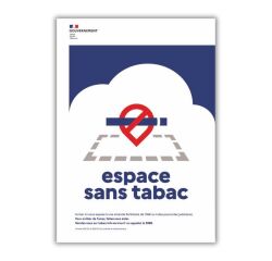 Panneau Espace sans tabac - Périmètre sans tabac