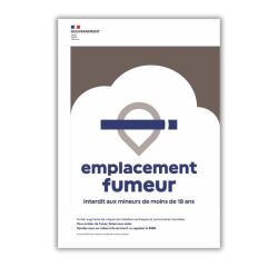 Panneau Signalétique - Emplacement Fumeur