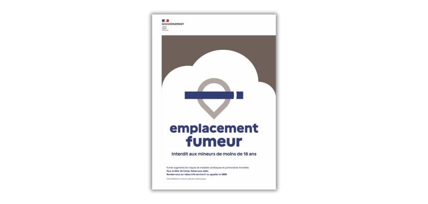 Panneau Signalétique - Emplacement Fumeur