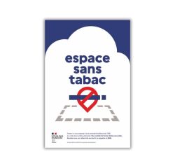 Panneau Espace sans tabac - Périmètre sans tabac