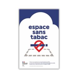 Panneau Espace sans tabac - Périmètre sans tabac
