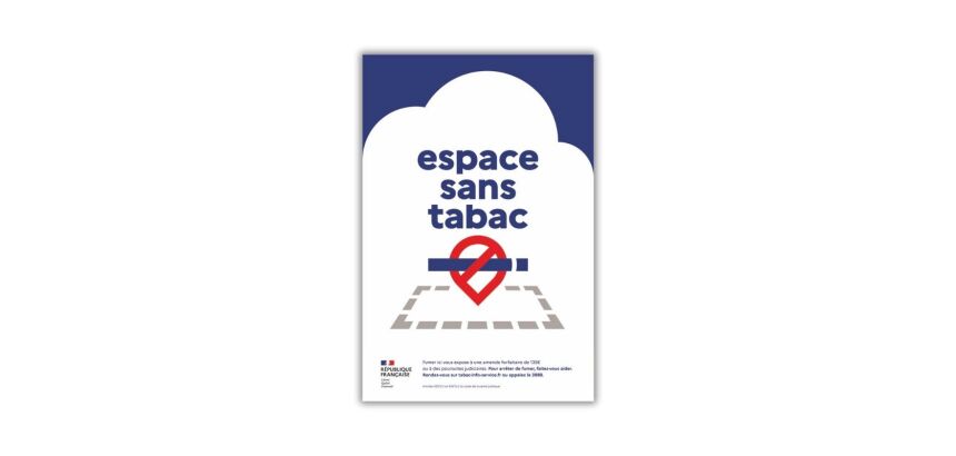 Panneau Espace sans tabac - Périmètre sans tabac