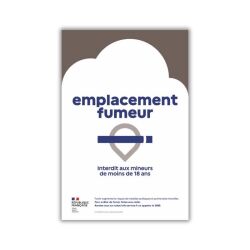 Panneau Signalétique - Emplacement Fumeur