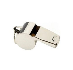 Sifflet d'évacuation - Métallique chromé avec bille en liège