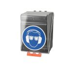 Boîte de rangement EPI - Protections oculaires et auditives - ABS  - Transparent - Maxi