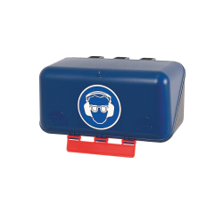 Boîte de rangement EPI - Protections oculaires et auditives - ABS  - Bleu - Mini